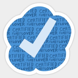 Certified Furby lover Sticker